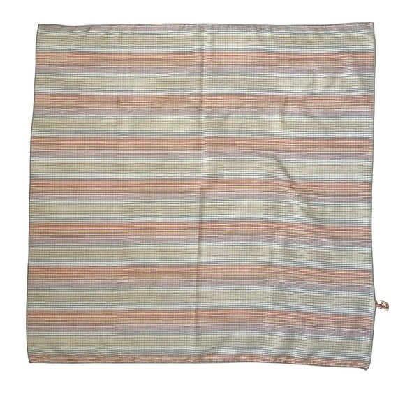 Vintage 1970s CaroLaurie Plaid Bandana Square Scarf - Picture 1 of 7